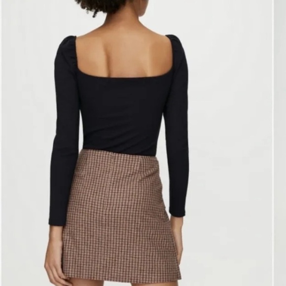 Aritzia Wilfred Dorine Wool Plaid Skirt - Picture 3 of 8